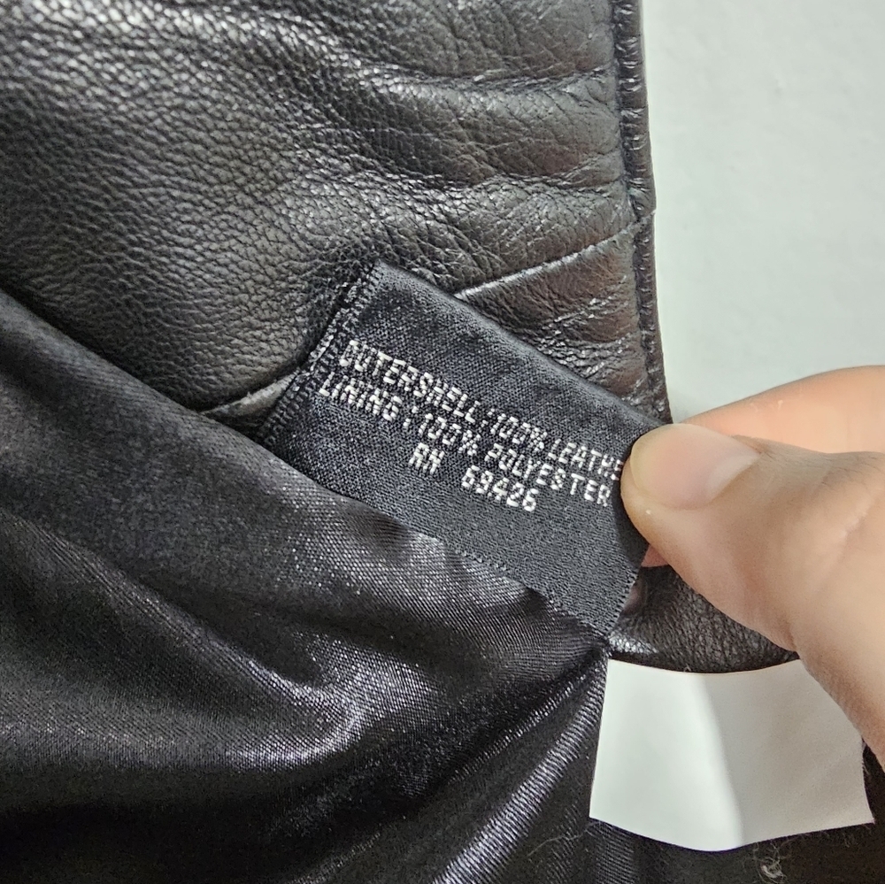 Wilsons Solid Black Supple Leather Jacket - image 5